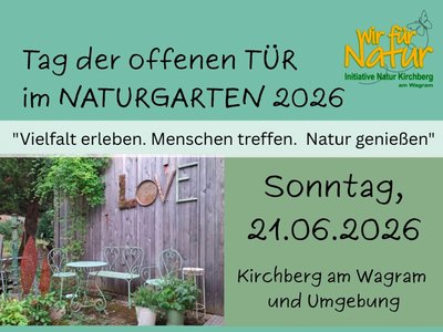 Naturgärten öffnen ihre Gartentüren