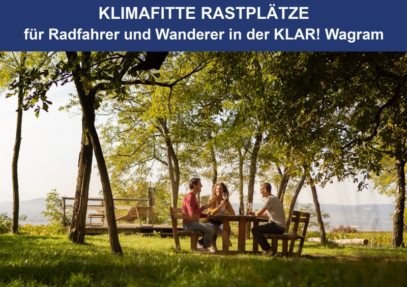 Klimafitte Rastplätze für Radfahrer und Wanderer